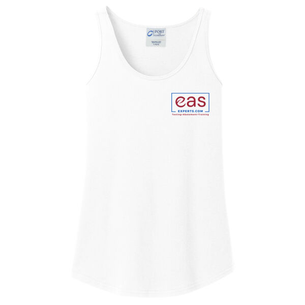 EAS Experts front crest full back print - Ladies Core Cotton Tank Top Thumbnail