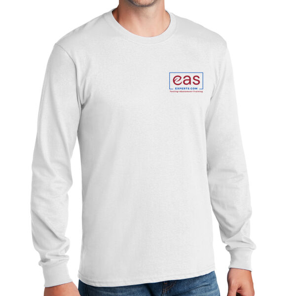 EAS Experts front crest full back print - Long Sleeve Core Cotton Tee Thumbnail