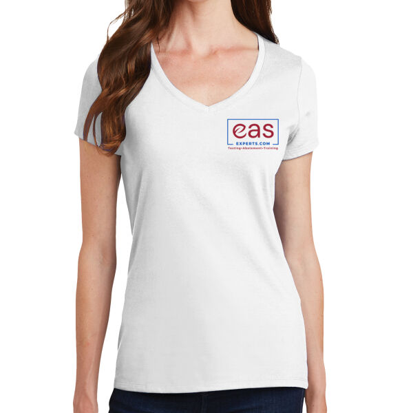 EAS Experts front crest full back print - Ladies Fan Favorite V Neck Tee Thumbnail