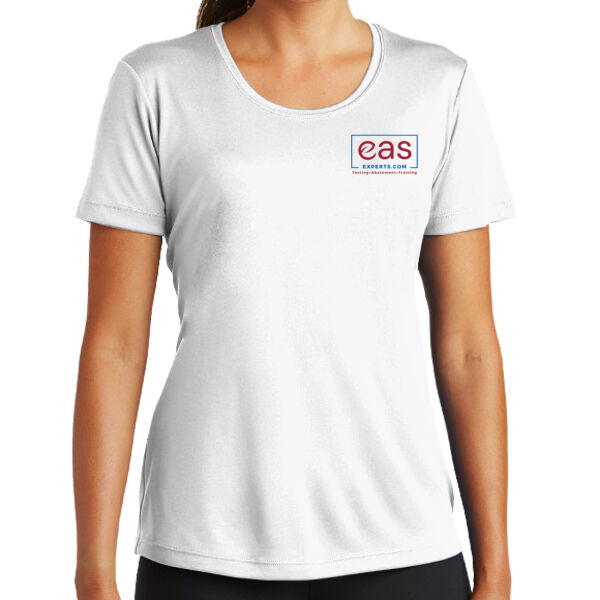 EAS Experts front crest full back print - Ladies PosiCharge ® Competitor™ Tee Thumbnail
