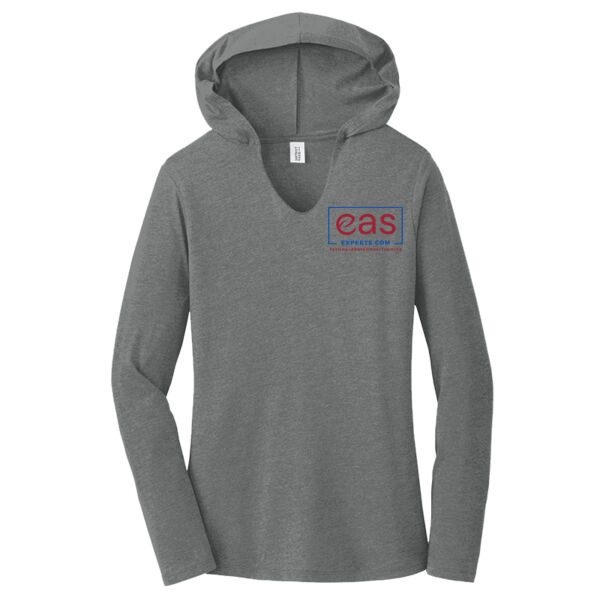 EAS Experts front crest full back print - Women's Perfect Tri ® Long Sleeve Hoodie Thumbnail
