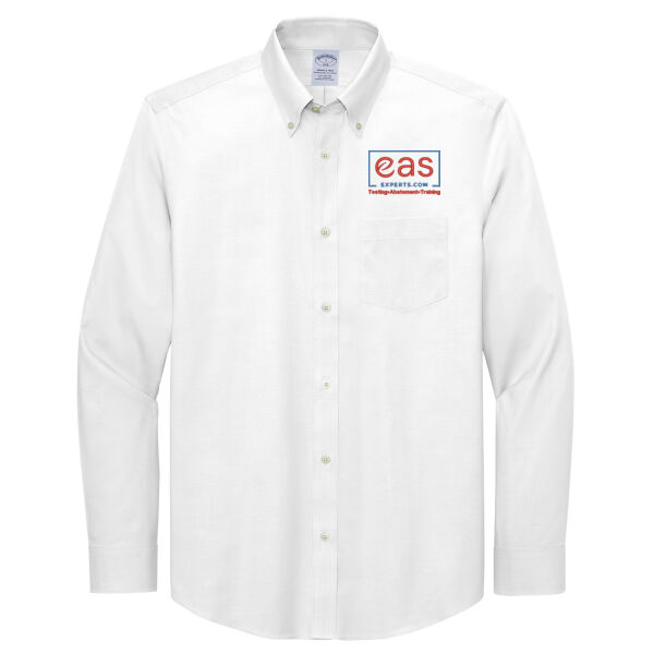 EASE Embroidered Crest - Tall Wrinkle Free Stretch Pinpoint Shirt Thumbnail
