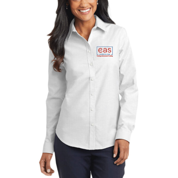 EASE Embroidered Crest - Ladies SuperPro Oxford Shirt Thumbnail