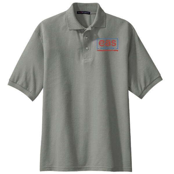 EASE Embroidered Crest - Extended Size Silk Touch™ Polo Thumbnail