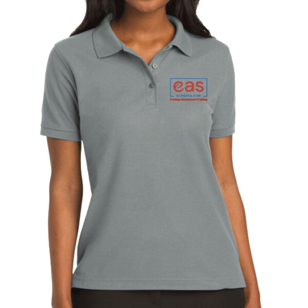 EASE Embroidered Crest - Ladies Silk Touch™ Polo Thumbnail