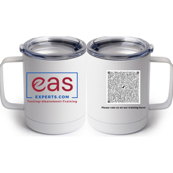 QR Code for Training - 10 oz. White Stainless Steel Coffee Mug Thumbnail