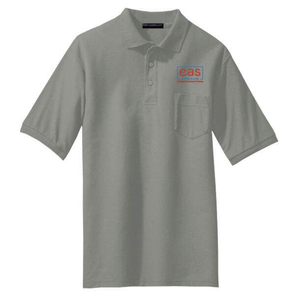 EASE Embroidered Crest - Tall Silk Touch™ Polo with Pocket Thumbnail