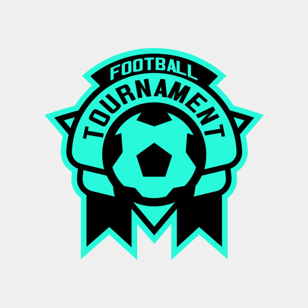 Tournament Football logo template Thumbnail