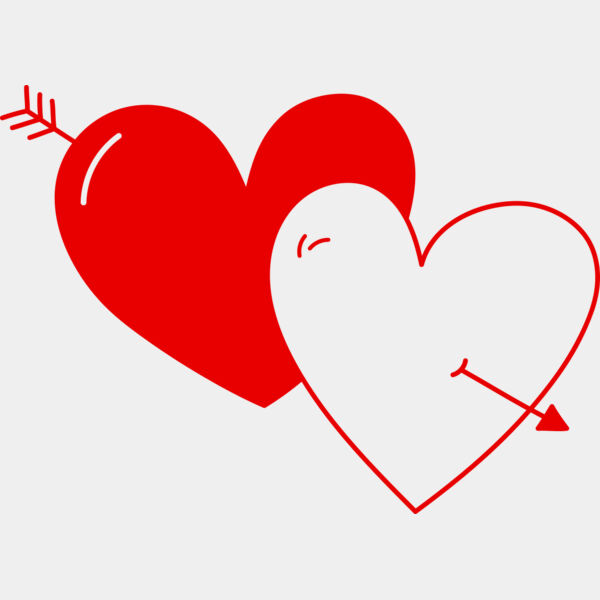 Red hearts with arrow Thumbnail