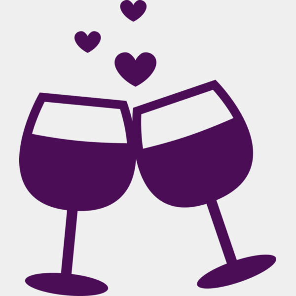 Valentines Wine Glass Thumbnail