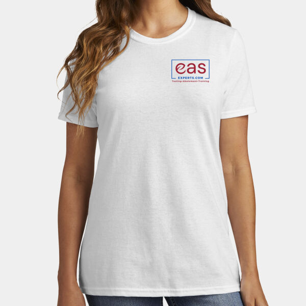 EAS Experts front crest full back print - Ladies Core Cotton Tee Thumbnail