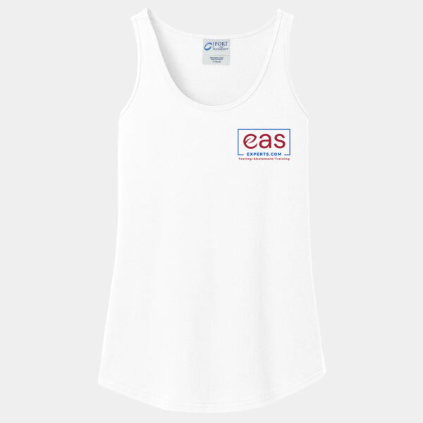EAS Experts front crest full back print - Ladies Core Cotton Tank Top Thumbnail