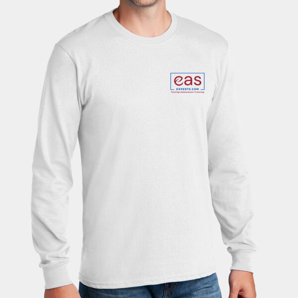 EAS Experts front crest full back print - Long Sleeve Core Cotton Tee Thumbnail