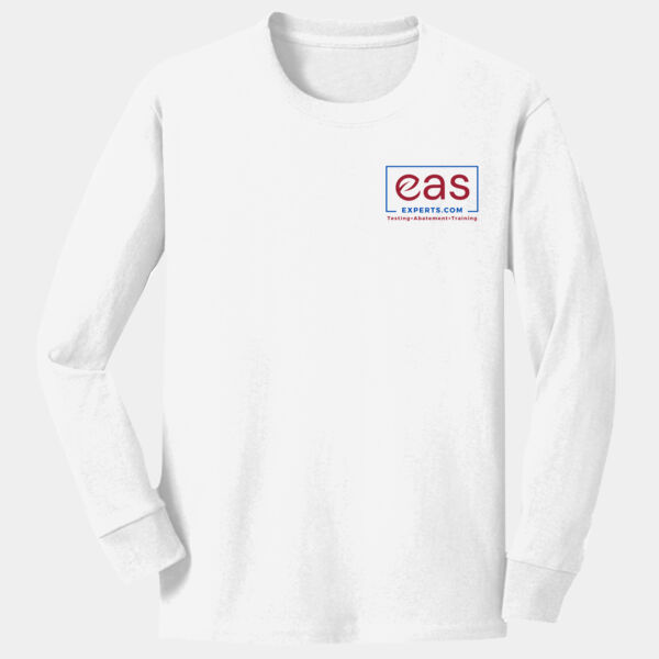 EAS Experts front crest full back print - Youth Long Sleeve Core Cotton Tee Thumbnail