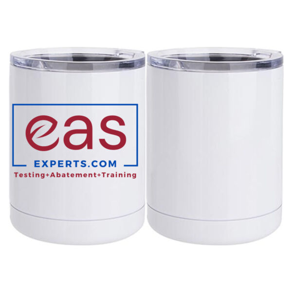 EAS Experts  - 10 oz. White Stainless Steel Short Tumbler Thumbnail