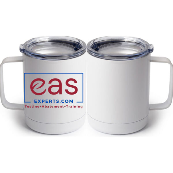 EAS Experts  - 10 oz. White Stainless Steel Coffee Mug Thumbnail