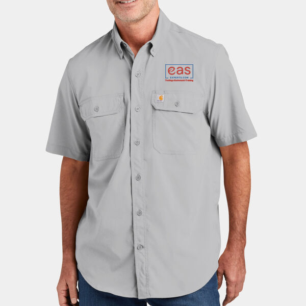 EASE Embroidered Crest - Force ® Solid Short Sleeve Shirt Thumbnail