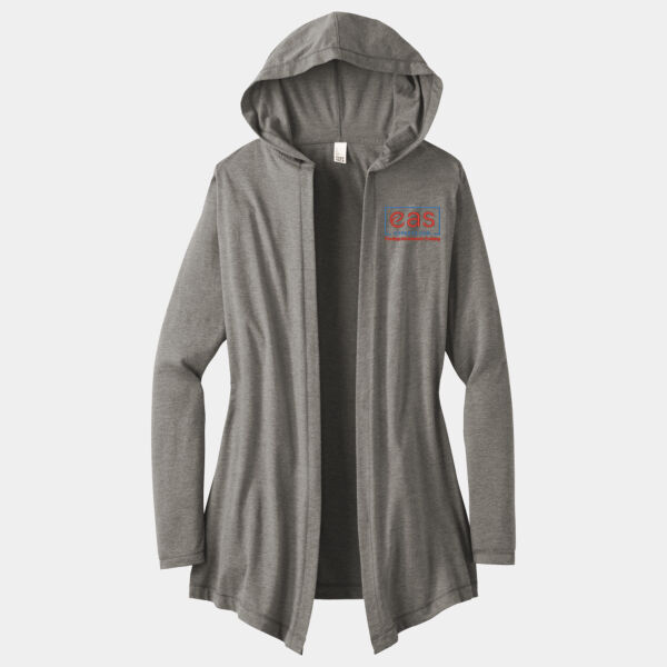 EASE Embroidered Crest - Women's Perfect Tri ® Hooded Cardigan (low stock) Thumbnail