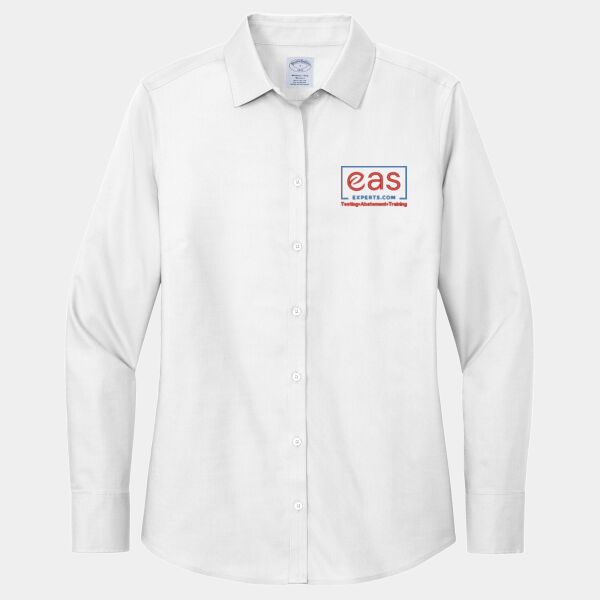 EASE Embroidered Crest - Women's Wrinkle Free Stretch Nailhead Shirt Thumbnail