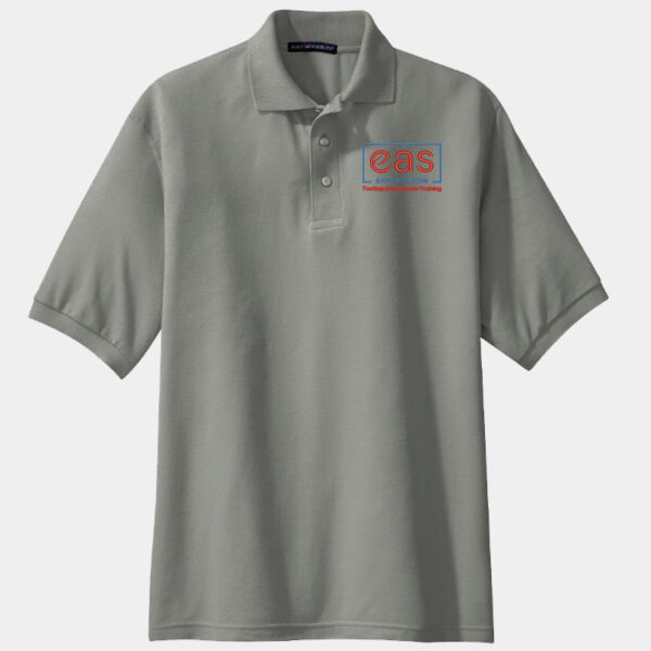 EASE Embroidered Crest - Extended Size Silk Touch™ Polo Thumbnail