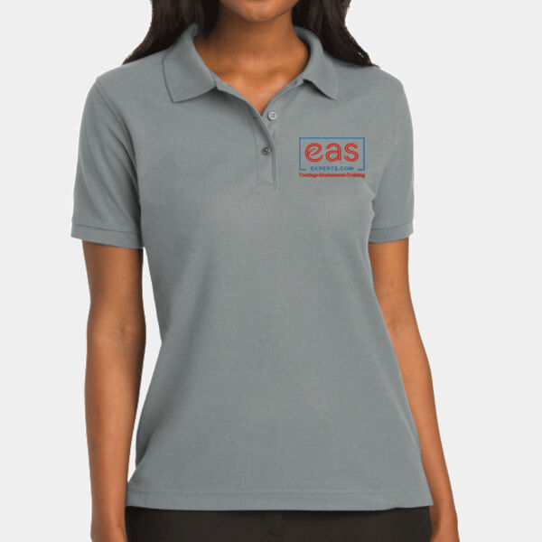 EASE Embroidered Crest - Ladies Silk Touch™ Polo Thumbnail