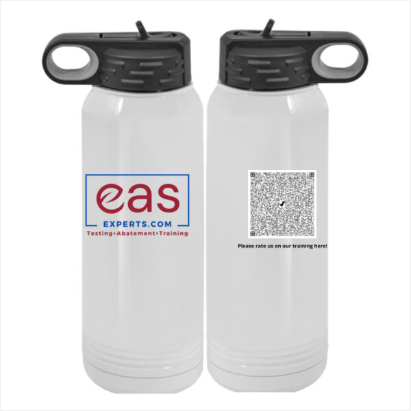 QR Code for Training - Custom 30 oz. NO MIMINUM White Stainless Steel Vacuum Insulated Water Bottle Thumbnail