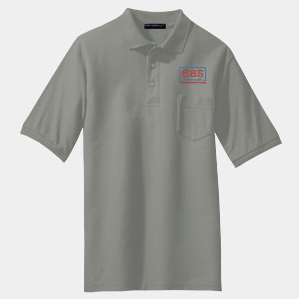 EASE Embroidered Crest - Tall Silk Touch™ Polo with Pocket Thumbnail
