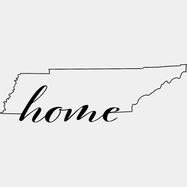 Tennessee Home Map Outline 1 Thumbnail