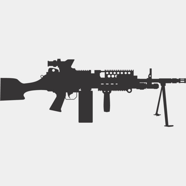 Machine Gun Silhouette 12 Thumbnail