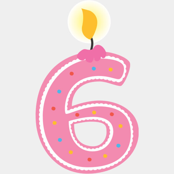 Six Birthday Candle Number 1 Thumbnail