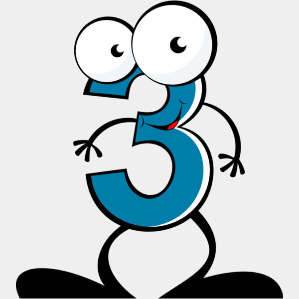 Cartoon Three 3 Thumbnail