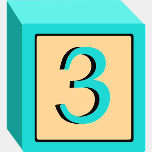 Toy Block Three 3 Thumbnail