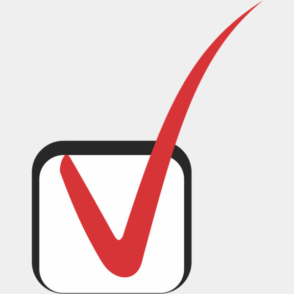 Red Right Checkmark in Black Check Box 1 Thumbnail