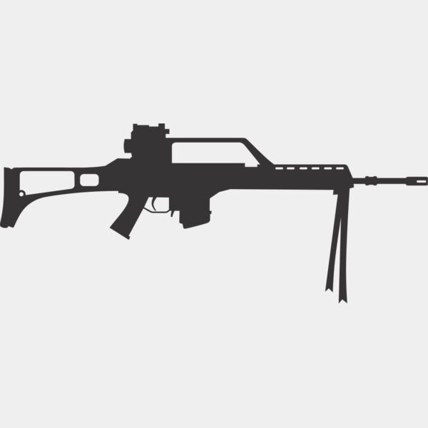 Machine Gun SIlhouette 2 Thumbnail