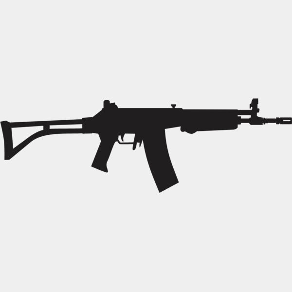 Assault RIfle Gun Silhouette 12 Thumbnail