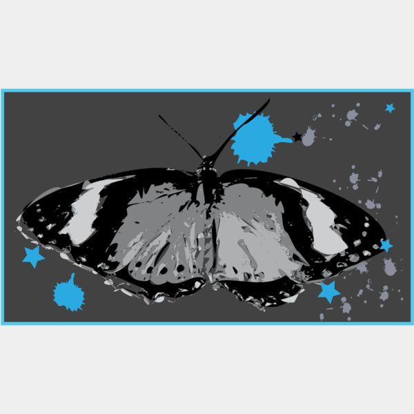 Butterfly Paint Splatter Business Card Background 1 Thumbnail