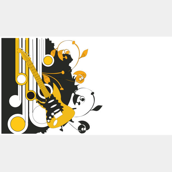 Floral Guitar Business Card Background 1 Thumbnail