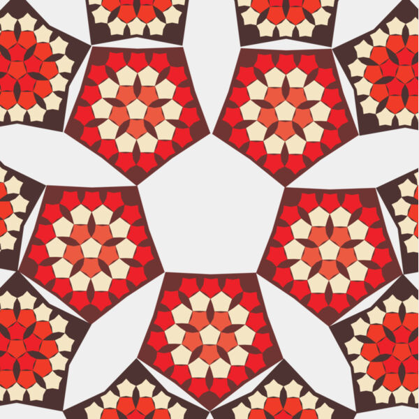 Groovy Flower Pentagon Background 1 Thumbnail