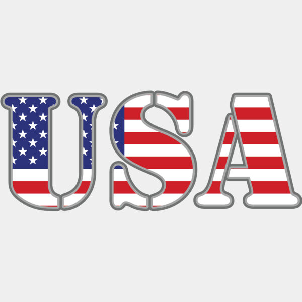 USA America Flag Text 1 Thumbnail