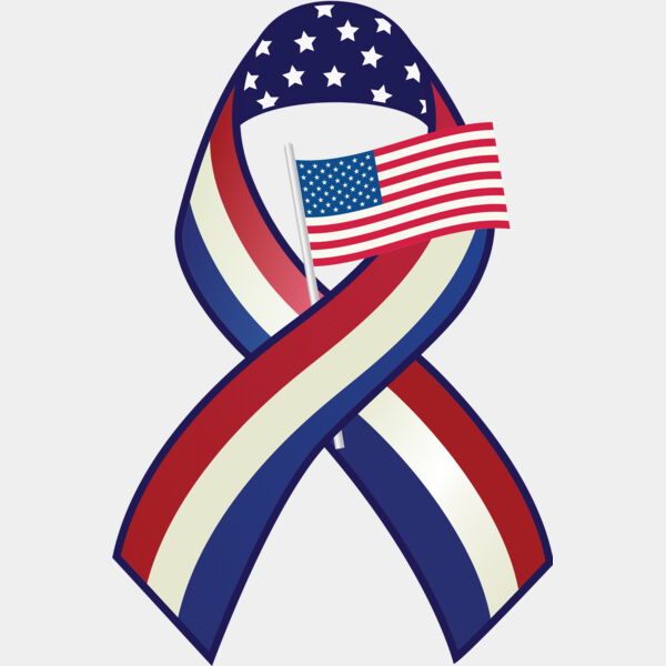 USA America Awareness Ribbon 4 Thumbnail