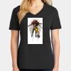 Ladies Core Cotton V-Neck Tee Thumbnail
