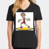 Ladies Core Cotton V-Neck Tee Thumbnail