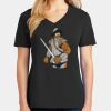 Ladies Core Cotton V-Neck Tee Thumbnail