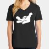 Ladies Core Cotton V-Neck Tee Thumbnail