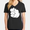 Ladies Core Cotton V-Neck Tee Thumbnail