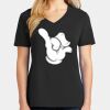 Ladies Core Cotton V-Neck Tee Thumbnail