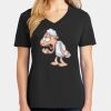 Ladies Core Cotton V-Neck Tee Thumbnail