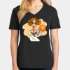 Ladies Core Cotton V-Neck Tee Thumbnail