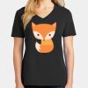 Ladies Core Cotton V-Neck Tee Thumbnail