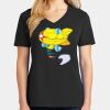 Ladies Core Cotton V-Neck Tee Thumbnail